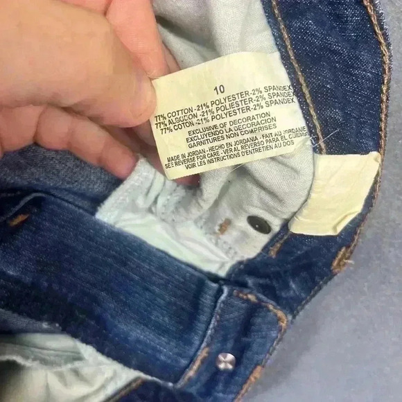 Nine West SAMS Straight Leg Jeans Womens 10 Blue Denim 2011 Stretch Comfy 0804 - Picture 4 of 10